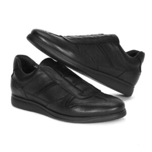 Black men's half shoes 4828 Domeno