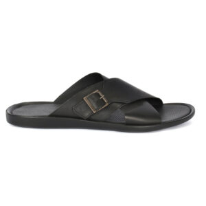Men's black leather sandals IRO A1 X1 Domeno