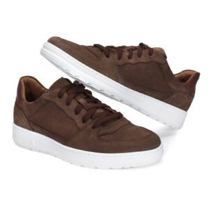RUBEN Domeno men's brown leather half shoes