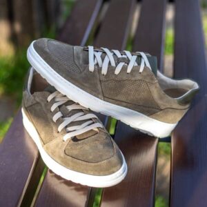 RUBEN Domeno men's green leather shoes