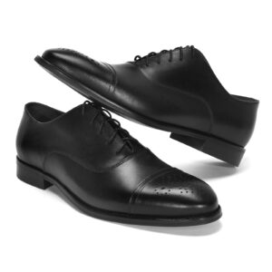 Black FOX Domeno leather formal shoes