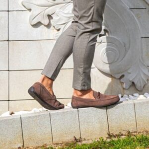 Men's leather moccasins NIKO Domeno
