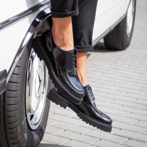 Black men's RAPHAEL Domeno half shoes