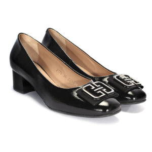 Women's black ELIF Domeno pumps
