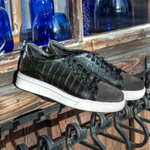 Men's green LEWIN Domeno sneakers