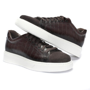 Brown LEWIN II men's sneakers from Domeno