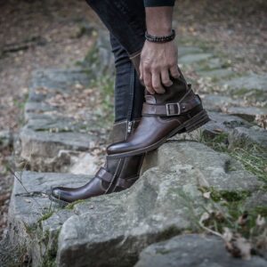 Men's leather high boots Panas4 M245b Domeno