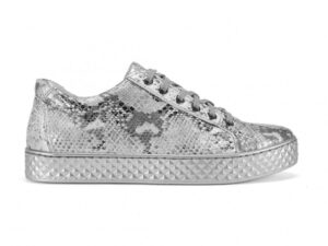 Silver women's sneakers ANA Domeno