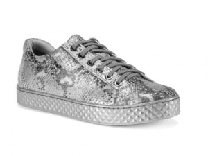 Silver women's sneakers ANA Domeno