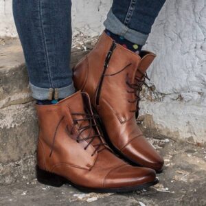 Men's leather boots 2298BR200 Domeno