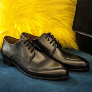 Men's black formal half shoes 3815N120 Domeno