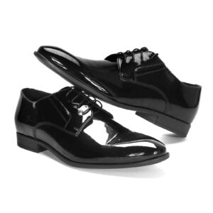 Men's black lacquer shoes 3770LN Domeno
