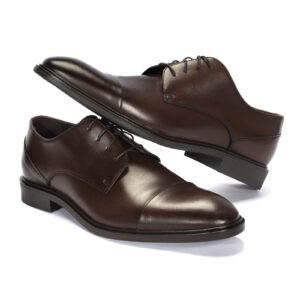 Brown men's formal half shoes 5456BR1145_BR Domeno