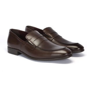 Men's brown moccasins 6109BR1145_BR Domeno