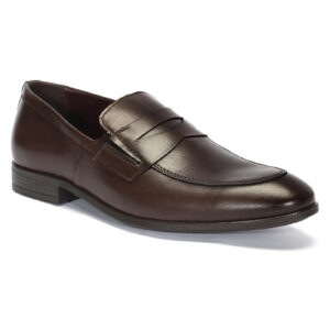 Men's brown moccasins 6109BR1145_BR Domeno