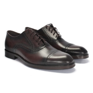 Dark brown formal half shoes 4759BR1014_BR Domeno