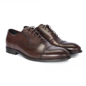 Brown formal half shoes 4887BR1065_BR Domeno