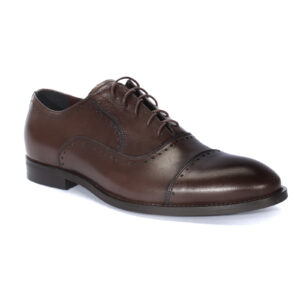 Brown formal half shoes 4887BR1065_BR Domeno