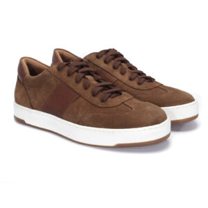 Brown men's sneakers 7384BR1126_BR Domeno