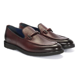 Men's maroon moccasins 6224RN1155_BRDDomeno