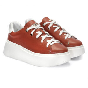 Orange women's sneakers B698RN1171 Domeno