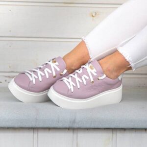 Purple women's sneakers B698RN1172 Domeno