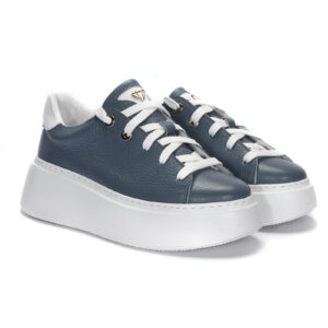 Blue women's sneakers B698RN1169_NB Domeno