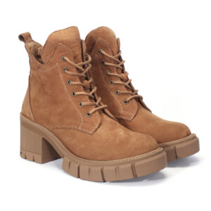 Brown women's boots 55C0602BR Domeno
