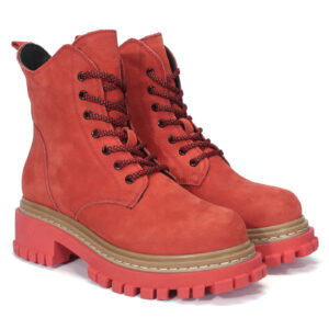 Red women's boots 55C0617_CZRW Domeno