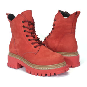 Red women's boots 55C0617_CZRW Domeno