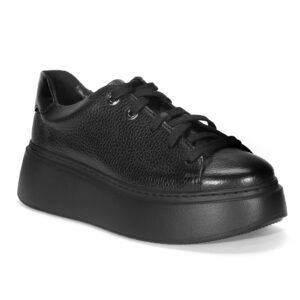 Black daam leather sneakers B698N1621_CZ Domeno