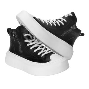 Men's black high-top sneakers 6119_CZ Domeno