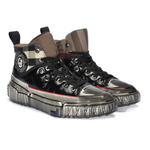 Men's black leather sneakers CC2883_CZ Domeno