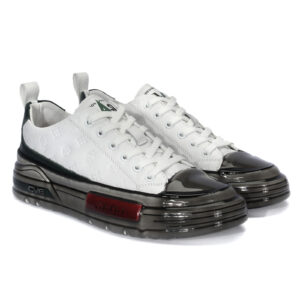 White men's leather sneakers 8311_BI Domeno
