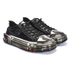 Men's black leather sneakers 9699_CZ Domen