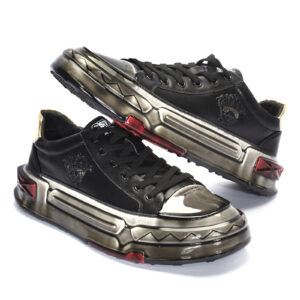 Men's black leather sneakers 9699_CZ Domen