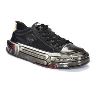 Men's black leather sneakers 9699_CZ Domen
