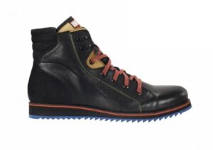 Men's black leather boots Panas2 3026N628 Domeno