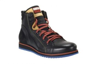 Men's black leather boots Panas2 3026N628 Domeno