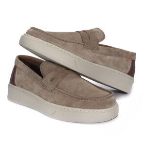 Men's brown moccasins 7548BE297_BR Domeno