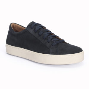 Men's navy blue suede sneakers 7547RN1185_GR Domeno