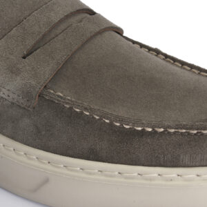 Olive suede men's moccasins 7454RN420_OLIW Domeno