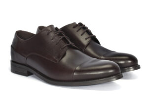 Brown formal leather half shoes 6291BR1190_BR Domeno