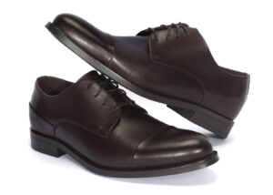 Brown formal leather half shoes 6291BR1190_BR Domeno