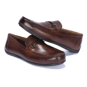 Men's leather moccasins 7222BR1085_BR Domeno