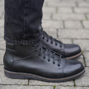 Czarne kozaki męskie 6194N1276_CZ Domeno